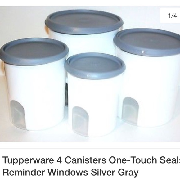 Tupperware Other - Tupperware One Touch Reminder Canister Set (NEW)